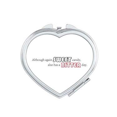 Imagem de Citação Sweet Candy Also Has A Bitter Day Espelho Viagem Ampliação Portátil Bolso Maquiagem Portátil