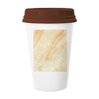Imagem de Caneca de cerâmica de mármore em sarja com estampa gelada de cerâmica para copo de café