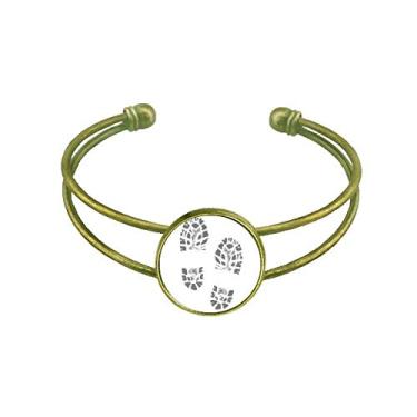 Imagem de Impressão de sapato, estilo moderno, pôster, pulseira, retrô, bracelete aberto