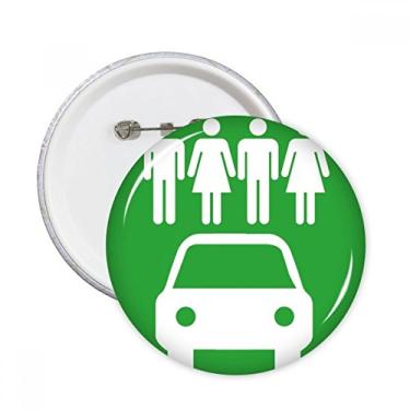 Imagem de Quatro pessoas de veículos energéticos protegem o meio ambiente, broches, decoração de roupas, 5 peças, presente