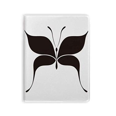 Imagem de Diário de capa macia com estampa de borboleta, arte deco, presente moderno