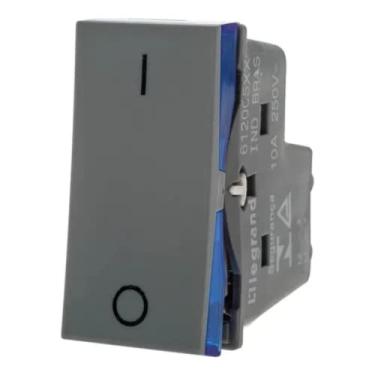 Imagem de INTERRUPTOR BIPOLAR SIMPLES 10 AMPERES 250 VOLTS 1M CINZA - PIAL - 612005CZ