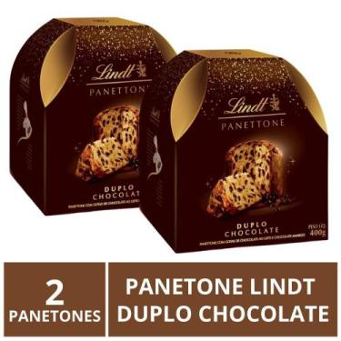 Imagem de Panetone Lindt, Duplo Chocolate, 2 Panettones De 400G