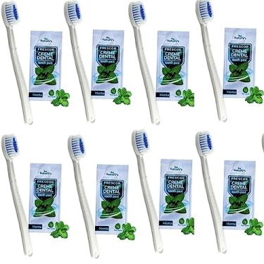 Imagem de 200 Escovas Dente E Creme Dental 4gr Hotel Motel Doação