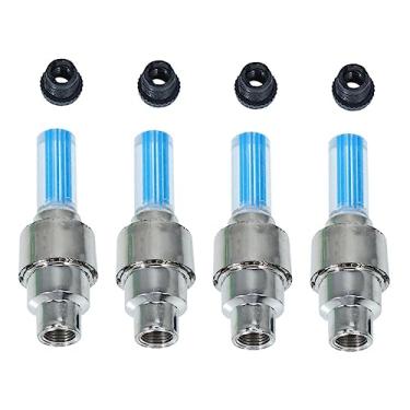 Imagem de BESPORTBLE 8 Unidades Lâmpada Bico De Gás Tampas De Válvula Led Tampas De Válvula De Pneu Led Para Carros Tampas De Haste De Válvula Led Válvula De Luz Gorro Plástico Rodas Quentes