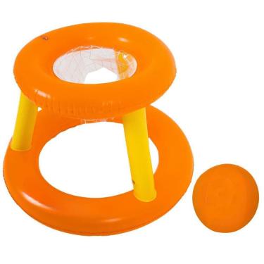 Imagem de Cesta De Basquete Inflável Flutuante Piscina Bola Infantil