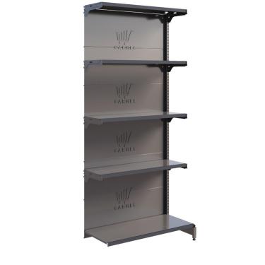 Imagem de Gôndola Fit 40 Parede 1 Continuação 2,02m Comercial Farmácia Loja - Amapá