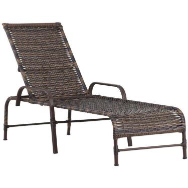 Imagem de Espreguiçadeira Catar Com Pintura Alumínio Argila