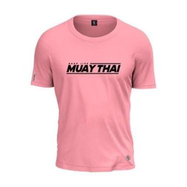Imagem de Camiseta Shap Life Muay Thai Padrão Clean Minimalista-Unissex