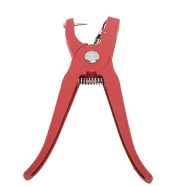 Imagem de Alicate para etiqueta de orelha de gado, brinco para animal, perfurador de etiqueta de orelha, cabo antiderrapante, economia de esforço, aplicador de etiqueta de orelha para