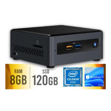 Imagem de Mini PC Intel NUC Celeron J4005 8GB SSD 120GB Intel Graphics 600 Windows 11 SL Certo PC - 102