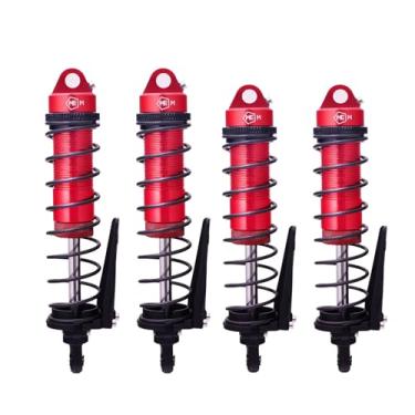 Imagem de Mesimsple Nova versão de amortecedores dianteiros e traseiros para Arrma 1/10 Senton 3S Granito de choque dianteiro traseiro 550 Mega 1/8 Typhon 3S BLX Upgrade Parts Series Upgrades Part Red
