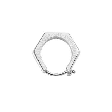 Imagem de Diesel Brinco masculino de aço inoxidável, cor: prata (modelo: DX1345040)