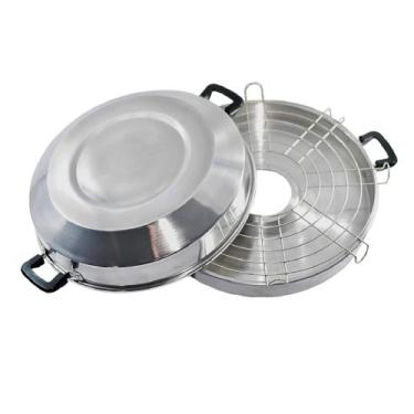 Imagem de Churrasqueira De Fogão Grill Sem Fumaça Panela Grella Vapor Sem Carvão