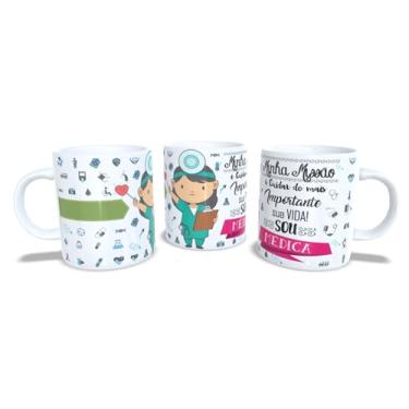 Imagem de Canecas de Porcelana Branca Personalizadas Profissões 6 (Medica)