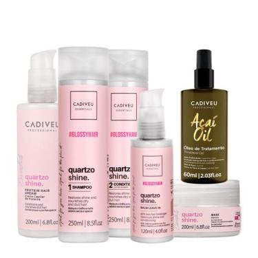 Imagem de Kit Cadiveu Professional Quartzo Shine Shampoo Condicionador Máscara P