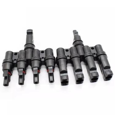 Imagem de Conector Mc4 Tipo T 4 Vias 4X1 Painel Energia Solar 40A - Wordsunlight
