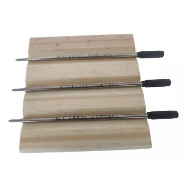 Imagem de Três Carga Refil Original Caneta Cross Cor Preta Média