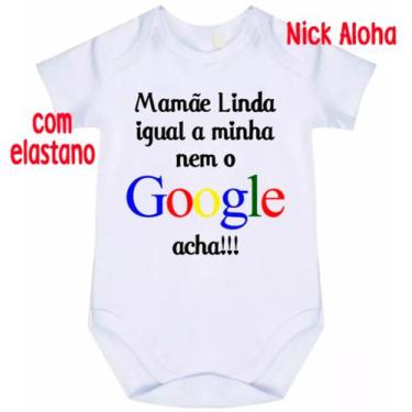 Imagem de body bebê mamãe igual a minha nem o google acha cód 2850 - nick aloha,