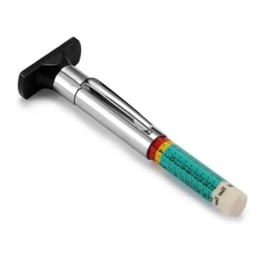 Imagem de BWESOO Calibre de deapto de piso de pneu de cor dupla, ferramentas de medição de calibre de profundidade de pneu codificado ferramenta de calibragem de rosca para compressores de ar e infladores,