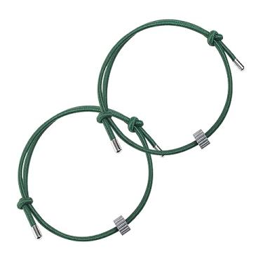 Imagem de BESULEN Pulseira de quebra de janela de carro, 2 peças de alça de pulso com contas de carboneto de tungstênio, pulseiras de escape rápido de veículo disjuntor de vidro temperado, pulseira de ferramenta de autoresgate de emergência de segurança de carro (verde)