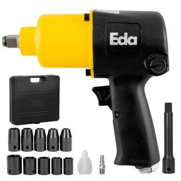 Imagem de Chave De Impacto Pneumática 1/2 Duplo Martelo Kit Completo