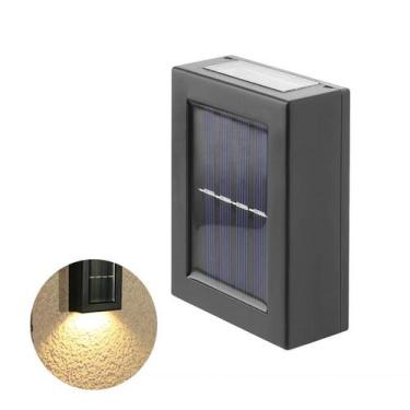 Imagem de Luminária De Parede Led Arandela Solar 2 Focos Externa À Prova D 'Água
