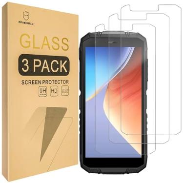 Imagem de Mr.Shield Protetor de tela compatível com DOOGEE S41 Plus / S41 Max [vidro temperado] [pacote com 3] [vidro japonês com dureza 9H]