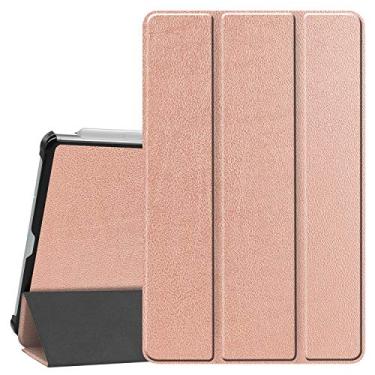 Imagem de Capa inteligente para Galaxy Tab S6 Lite, capa Ratesell leve e inteligente com três dobras com hibernar/despertar automático para Samsung Galaxy Tab S6 Lite 10,4 polegadas 2024/2022/2020 dourada