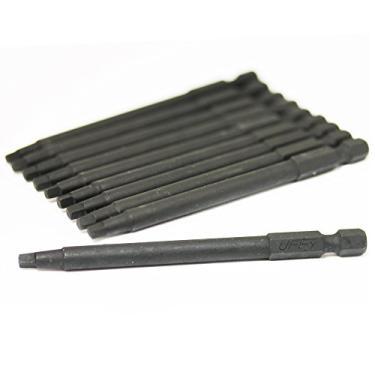 Imagem de UFFY - Broca de impacto Robertson Square SQ # 2 de 8,5 cm, pacote com 10, hexagonal, 1/4