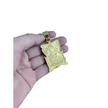 Imagem de Pingente salve jorge - são jorge  banhado a ouro 18k - ToJoia18k