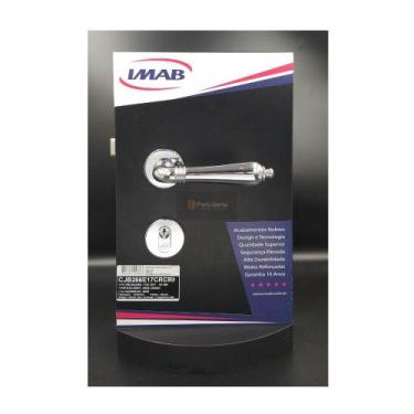 Imagem de Fechadura porta externa madeira lily imab cromada cr c/ cilindro miolo