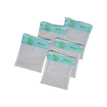 Imagem de Kit 5 Saquinho Saída De Maternidade Bordado A Pronta Entrega - Pinta e