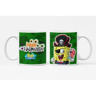 Imagem de Caneca Personalizada Halloween Dia das Bruxas Bob Esponja - Like Geek