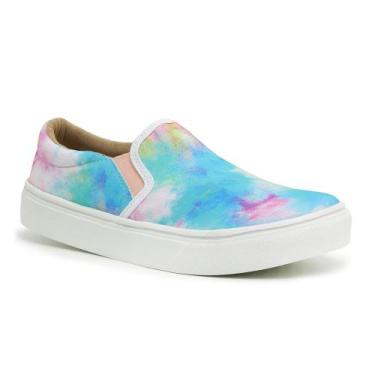 Imagem de Tênis Feminino Slip On Casual Macio Confortável - Bono Rock, Azul, 38