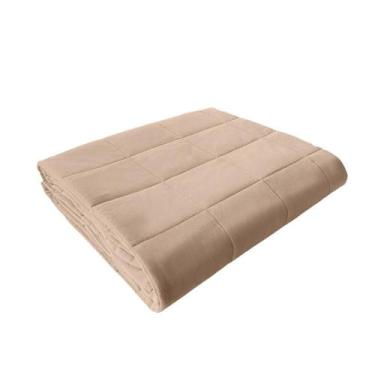 Imagem de Colcha Cobreleito Cama Júnior 100% Algodão Malha Nude Arrumadinho Enxo