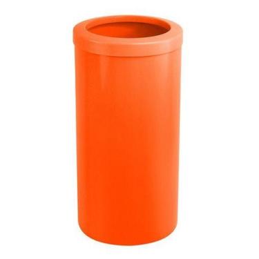 Imagem de Lixeira Plástica 50 Litros 30x70 Com Aro Plástico - Laranja - JSN