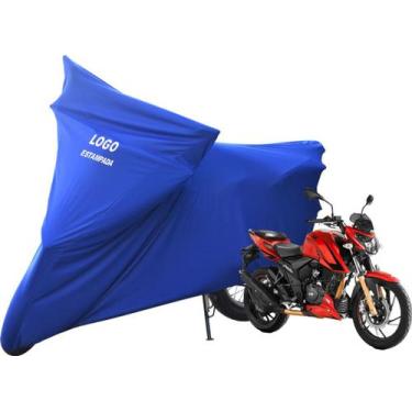 Imagem de Capa Protetora Para Cobrir Moto DafraApache RTR 200 - Mz, Azul