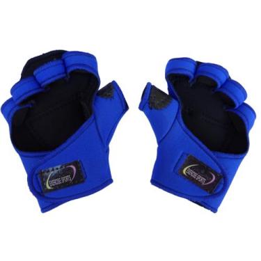 Imagem de Luva para Academia Luva com Polegar de Neoprene - Exercise Sports, Azu