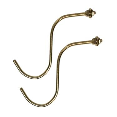 Imagem de Generic 2 ganchos para mesa de bilhar e sinuca, ganchos para taco, haste de ponte e rack de bola, ganchos para mesa de bilhar, Style C