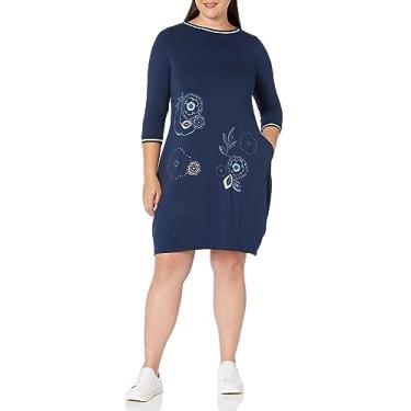 Imagem de Zim and Zoe Vestido feminino Pina Colada, Azul marino, 50