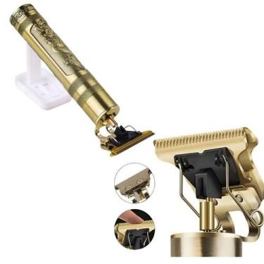 Imagem de Máquina de Cortar Cabelo e Barbear Profissional Recarregável - Design 