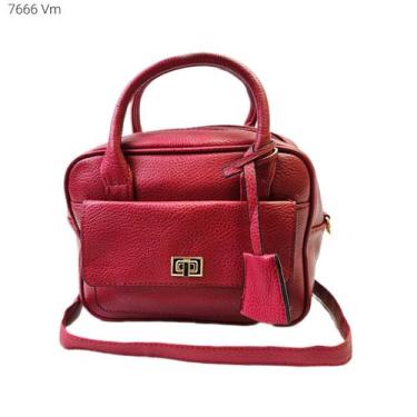 Imagem de Bolsa Feminina estilo Baú de Mão / Transversal 7666 - H2 Bolsas, Verme