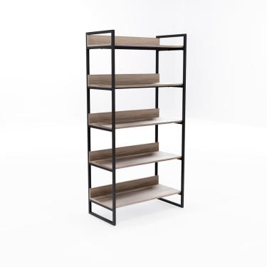 Imagem de Estante Desmontável 5 Prateleiras - Preto e Malaga