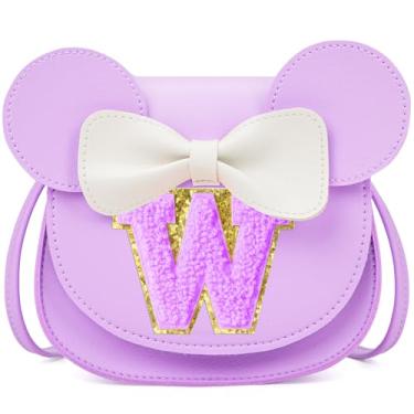 Imagem de OYLOLA Presentes de aniversário para meninas de 3, 4, 5, 6, 7 e 8 anos, bolsa infantil para meninas pequenas, presente para meninas, Roxo-roxo, W