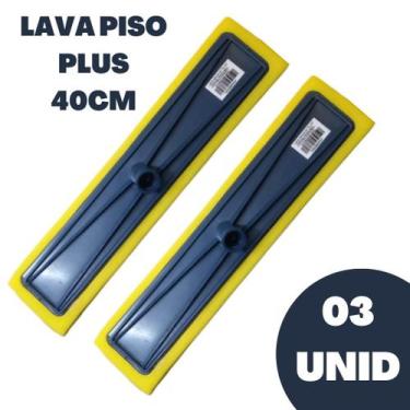 Imagem de Kit 3 Lava piso azulejo PLUS 40CM chão vidro porcelanato passa cera es