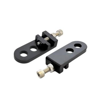 Imagem de HQPARRTS Ajustador de tensor de corrente de liga de velocidade única para fixação de bicicleta e bicicleta serve para eixos BMX Bike 3/20.3 cm (10 mm)