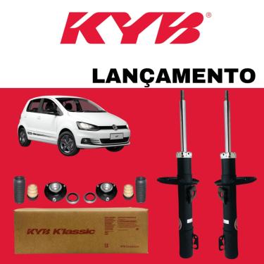 Imagem de Par Amortecedor Klassic Kayaba Dianteiro Volkswagen Spacefox 2010 + Kit Batente