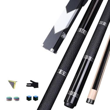 Imagem de Taco de Sinuca Profissional CQBXRD 1/2 Estrutura Madeira Bordo Canadense 147cm 58in Cabeça 12,5mm