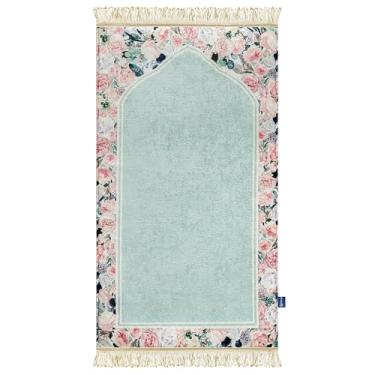 Imagem de East West Souk Tapete de oração original – Tapete de oração islâmico macio e confortável (flory)